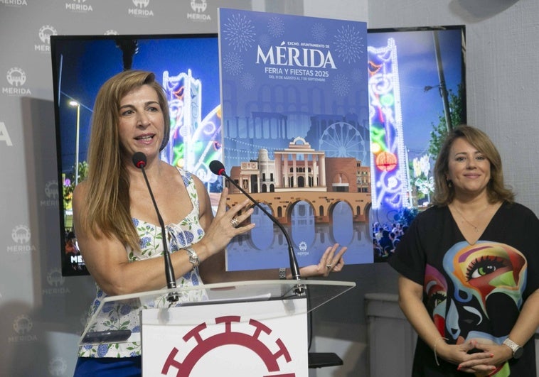 Un cartel plagado de monumentos y espacios emblemáticos anunciará la Feria de Mérida 2025